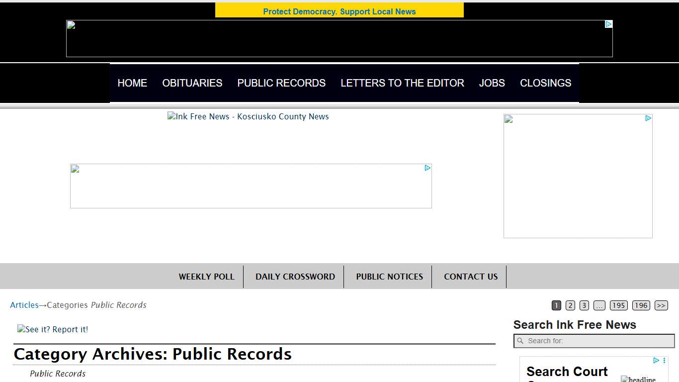 Public Records – InkFreeNews.com